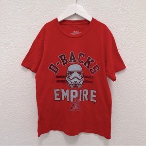 Arizona Diamondbacks Star Wars Storm Trooper Red Youth Medium Graphic Tee